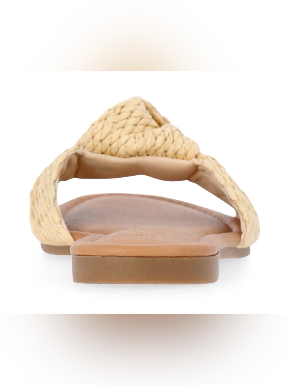 * NWT Sz 6 Time and Tru Women's Knot Slide Sandals *raffia* - Picture 8 of 12